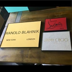 Manolo Blahnik, Christian Louboutin, Jimmy Choo